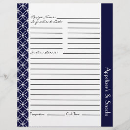 リング付きダイヤモンドレシピインサート – ネイビーブルーホワイト