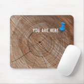 リング付き木の画鋲 マウスパッド (マウス)