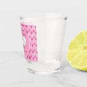 リング前の最後のスイング ウェディング ピックルボール ピンク ショットグラス (右)