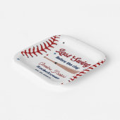 リング前の最後のスイング 野球 花嫁の最後の夜 ペーパープレート (傾斜あり)