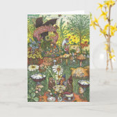 リング周期の挨拶状 カード (黄色い花)