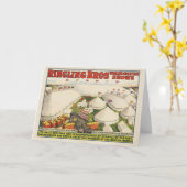 リング状の眉。サーカス カード (黄色い花)