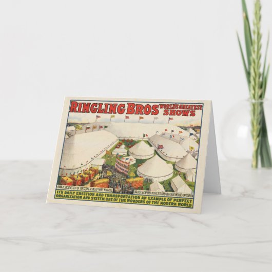 リング状の眉。サーカス カード (正面)