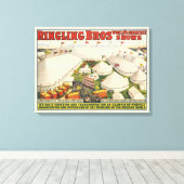 リング状の眉。サーカス キャンバスプリント (インサイチュ (ウッドフロア))