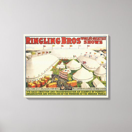 リング状の眉。サーカス キャンバスプリント (正面)