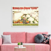 リング状の眉。サーカス キャンバスプリント (インサイチュ (リビング))