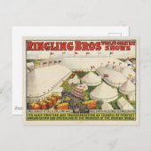 リング状の眉。サーカス ポストカード (正面/裏面)