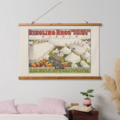 リング状の眉。サーカス 吊り下げ型タペストリー (寝室)