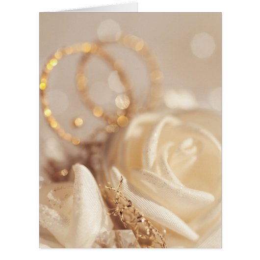 リング結婚付き招待カード (正面)