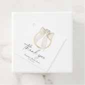 リング ボウ 彼女は結婚する ブライダルシャワーのお礼 フェイバータグ (インサイチュ)