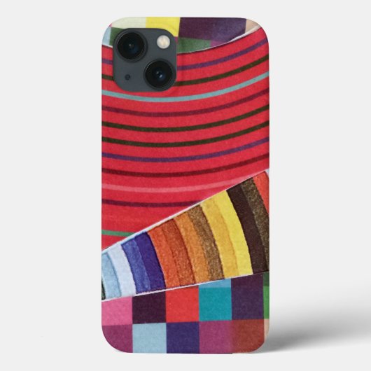 リング、円、およびミニコラージュのチェック Case-Mate iPhoneケース (裏面)