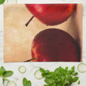 リンゴが三つ五つ キッチンタオル (折り畳み)