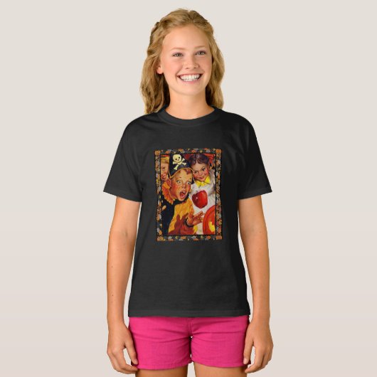 リンゴすくい競争の危険性 Tシャツ (正面フル)