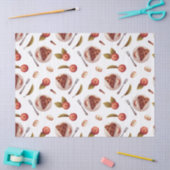 リンゴとアップルパイスライス 薄葉紙 (クラフト)