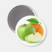 リンゴとオレンジ マグネット (正面/裏面)