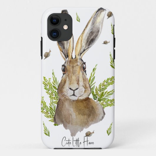 リンゴとキノコが生まれた可愛いウサギ Case-Mate iPhoneケース (裏面)