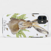 リンゴとキノコが生まれた可愛いウサギ Case-Mate iPhoneケース (裏面(横))