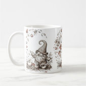 リンゴとサンタコーヒーティーマグカップ白セラミック コーヒーマグカップ (左)