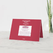 リンゴとハニーローシュראש השנה サンキューカード (裏面)