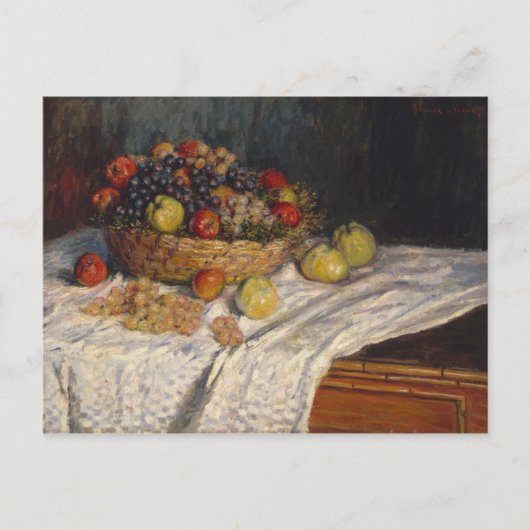 リンゴとブドウ ポストカード (正面)