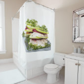 リンゴとマスの前菜 シャワーカーテン (インサイチュ)