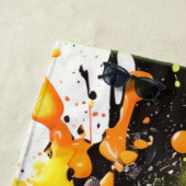 リンゴと柑橘類バースト ビーチタオル (インサイチュ)