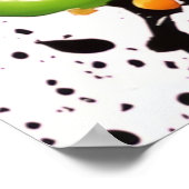 リンゴと柑橘類バースト ポスター (角)