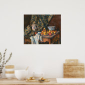 リンゴと桃 – ポールセザンヌファインアート ポスター (キッチン)