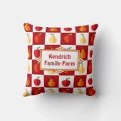 リンゴと梨のファミリーファーム果樹園 クッション (裏面)