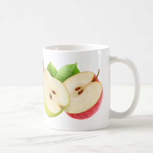 リンゴと梨の半分 コーヒーマグカップ (右)
