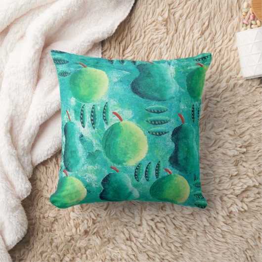 リンゴと梨 クッション (ブランケット)