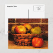 リンゴと梨 ポストカード (正面/裏面)