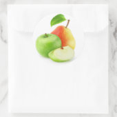 リンゴと梨 ラウンドシール (バッグ)