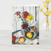 リンゴと花 | ジョージ・レスリー・ハンター カード (黄色い花)