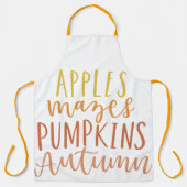 リンゴと迷路 エプロン (正面)