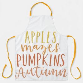 リンゴと迷路 エプロン