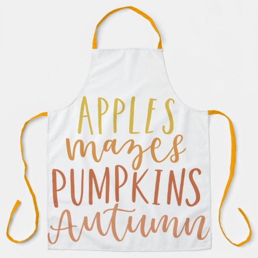 リンゴと迷路 エプロン (正面)