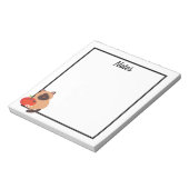 リンゴのかわいいシャム猫 ノートパッド (回転)