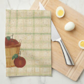 リンゴのキッチンタオルのバスケット キッチンタオル (四つ折り)