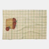 リンゴのキッチンタオルのバスケット キッチンタオル (横)