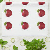 リンゴのキッチンタオルを攻撃 キッチンタオル (折り畳み)