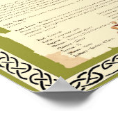 リンゴのケルトの神木 ポスター (角)