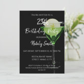 リンゴのスライスが入ったグリーンアップルティーニ 招待状 (スタンド正面)