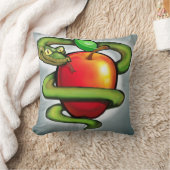 リンゴのヘビ クッション (ブランケット)