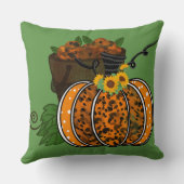 リンゴのペールオレンジカボチャ クッション (裏面)