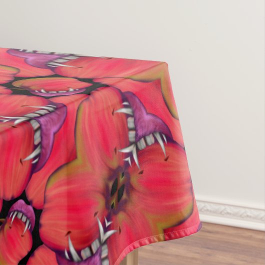 リンゴのボビングをするハロウィーンのヴァンパイア女王 テーブルクロス (インサイチュ)