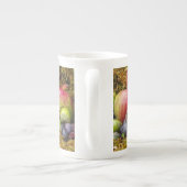 リンゴのマグカップ内のマウス ボーンチャイナマグカップ (裏面)