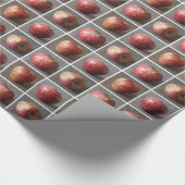 リンゴのモザイク ラッピングペーパー (角)