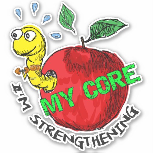 リンゴの侵入者 シール (正面)