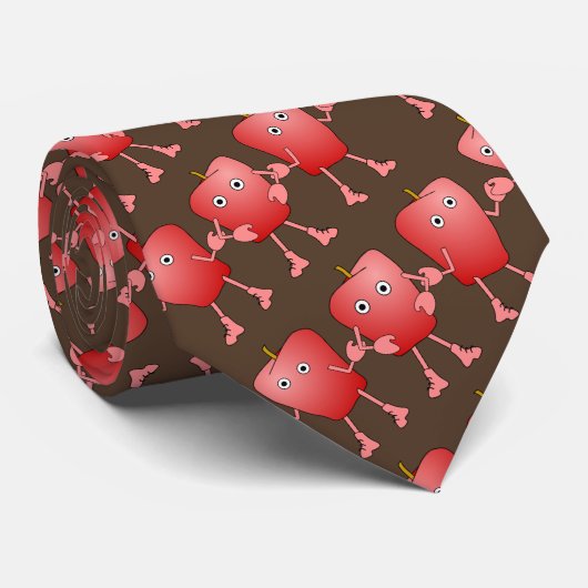 リンゴの列 ネクタイ (ロール)